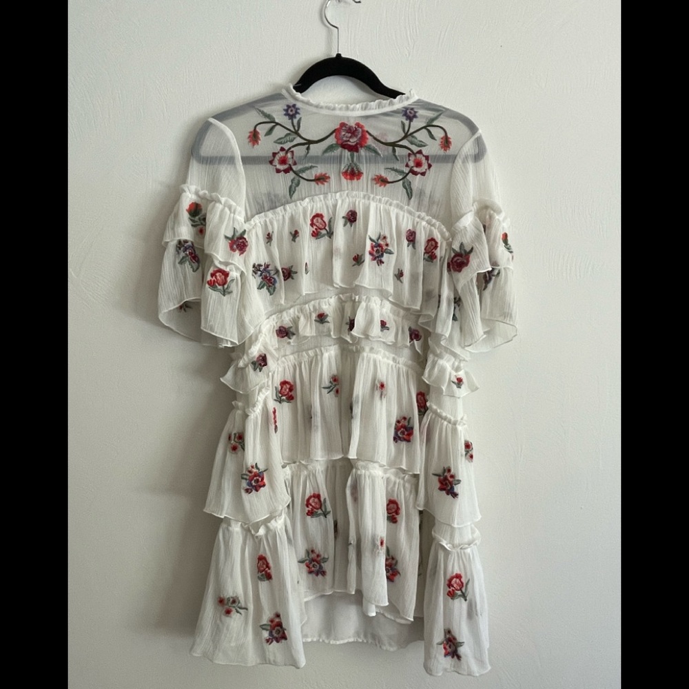 ZARA MINI EMBROIDERED DRESS
